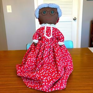 Little Red Riding Hood African American 3 character  Topsy Turvy doll